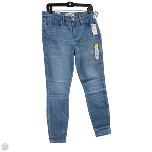 Jeans Skinny By Levis Signature In Blue Denim, Size: 10