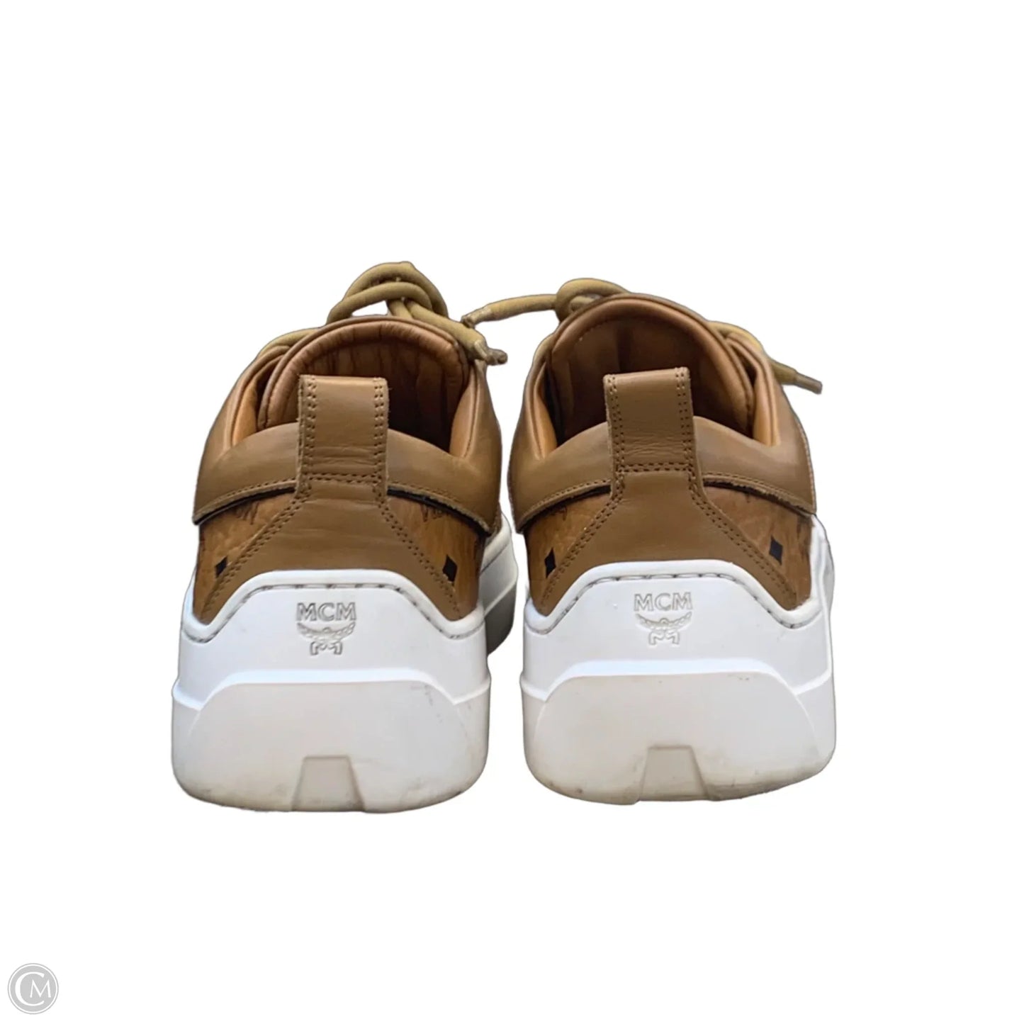 Shoes Luxury Designer By Mcm In Tan & White, Size: 8