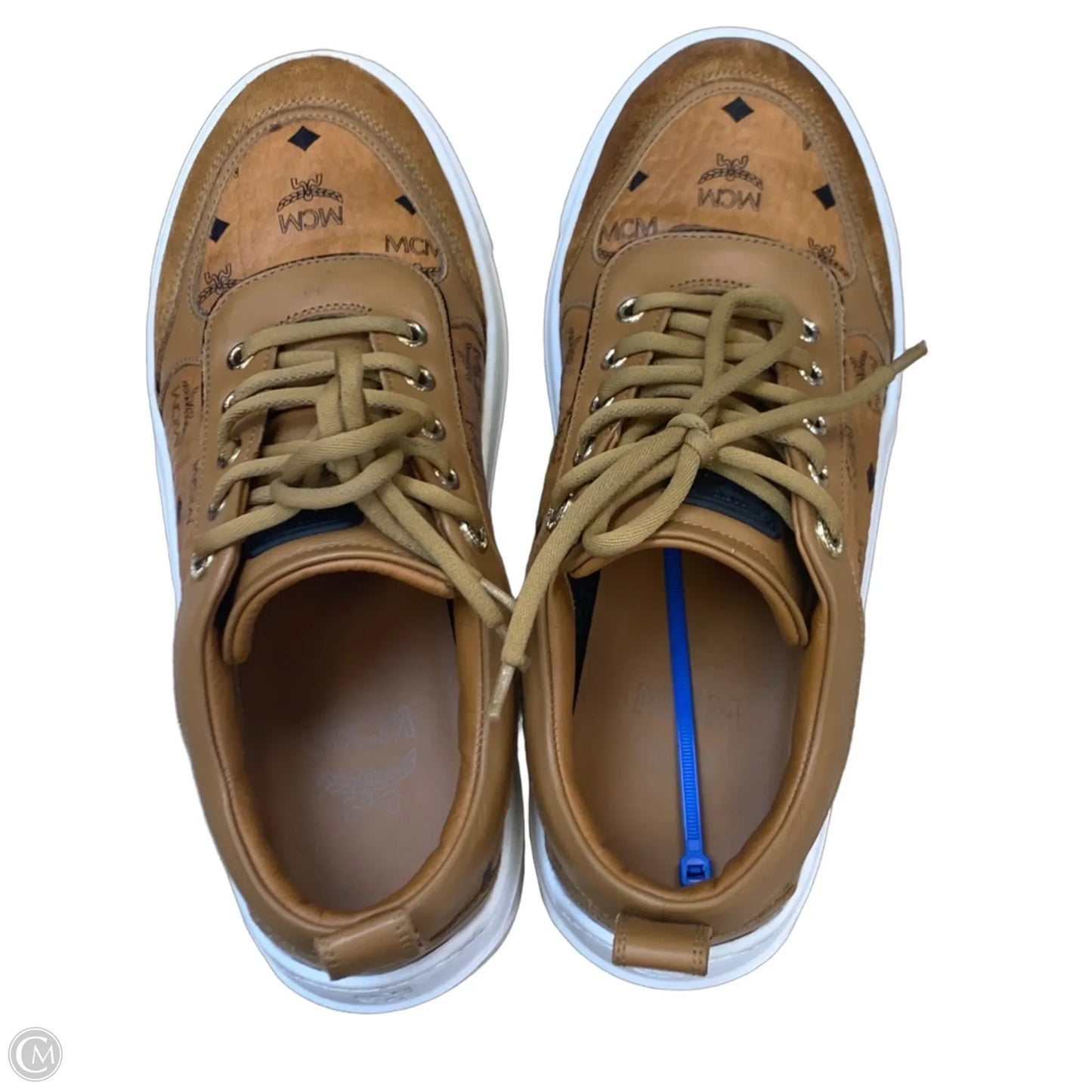 Shoes Luxury Designer By Mcm In Tan & White, Size: 8