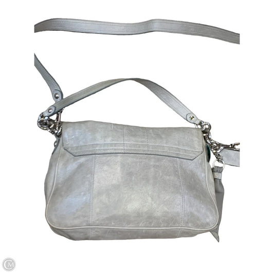 COACH グレー レザー バッグ COACH , Gray Leather Shoulder Bag Purse J1293-F22563 Soft