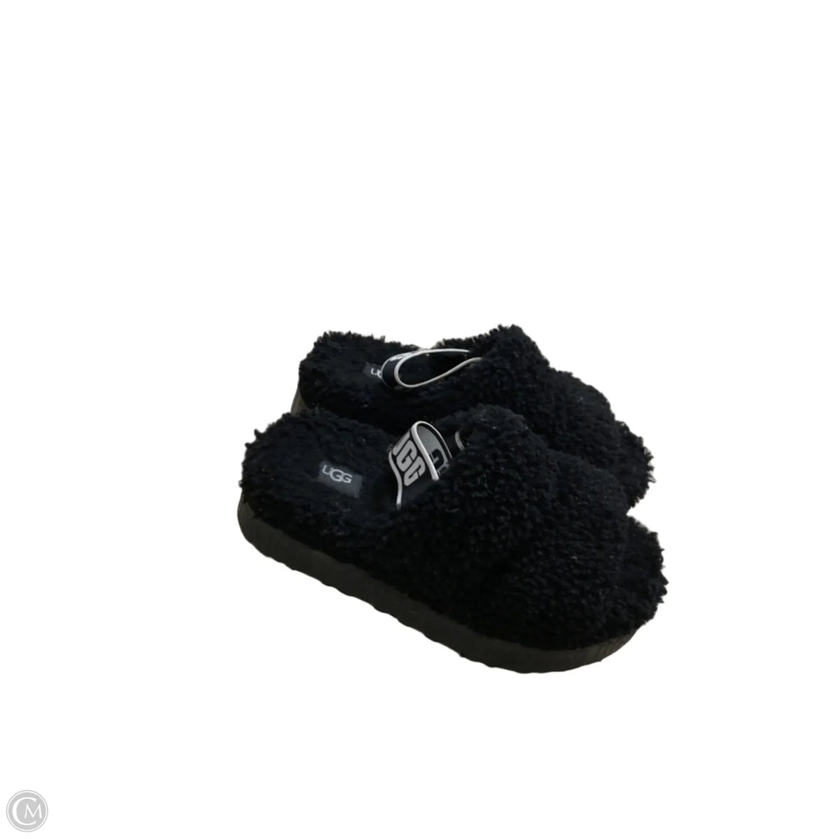 Slippers Designer By Ugg In Black, Size: 6