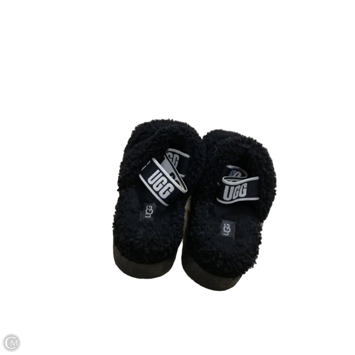 Slippers Designer By Ugg In Black, Size: 6