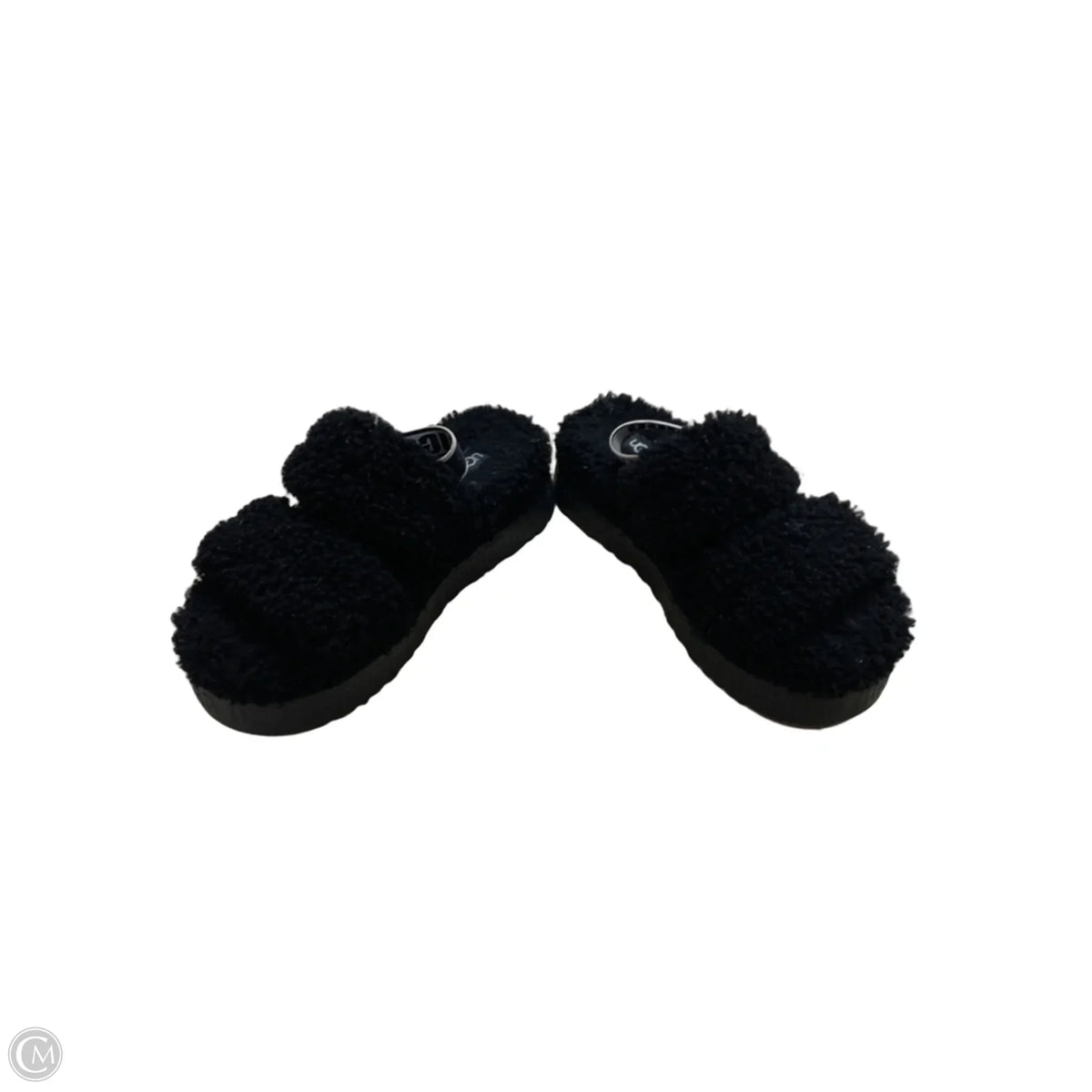 Slippers Designer By Ugg In Black, Size: 6
