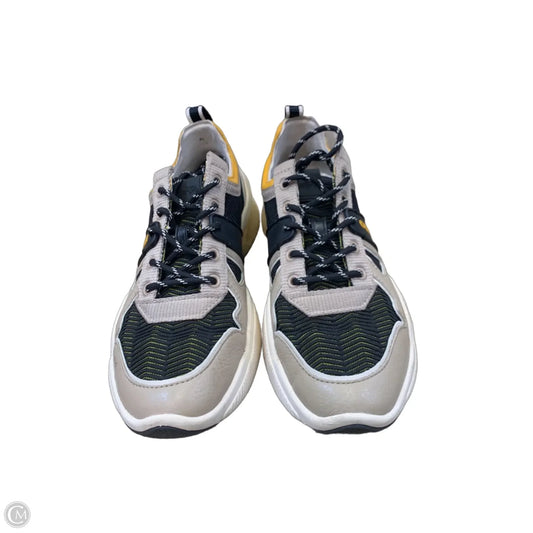 Shoes Designer By Coach In Tan & Yellow, Size: 7