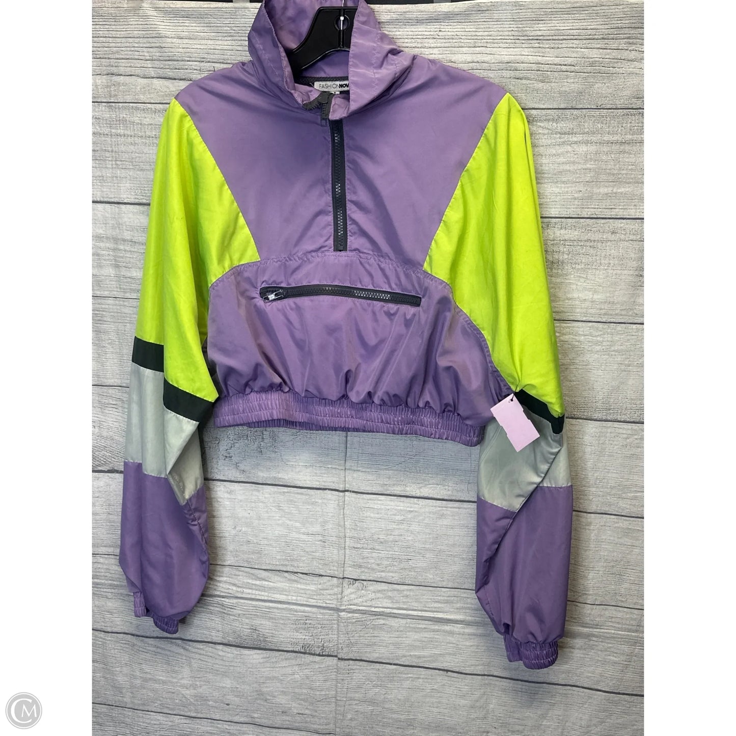 Athletic Jacket By Fashion Nova In Purple, Size: S
