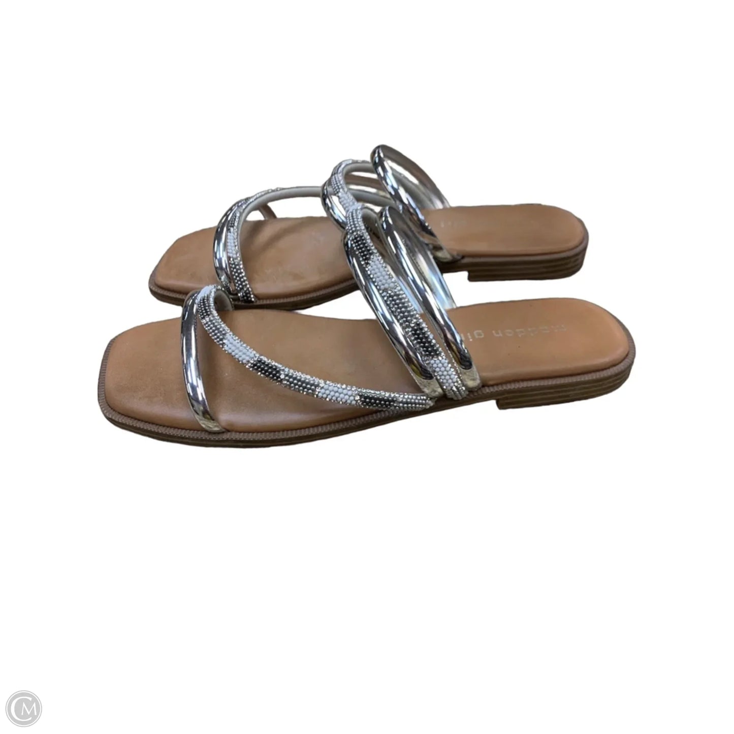 Sandals Flats By Madden Girl In Silver, Size: 8