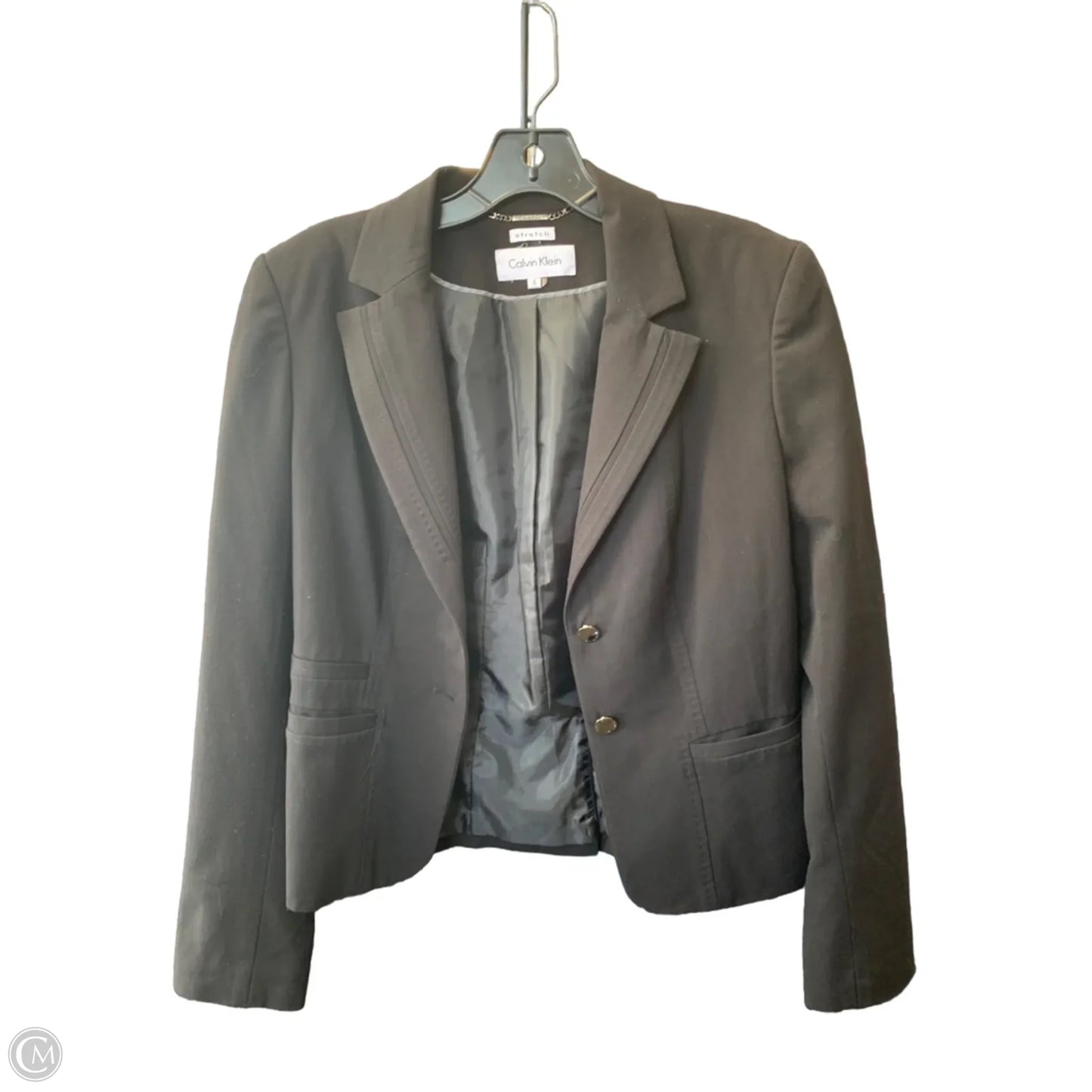 Blazer By Calvin Klein In Black, Size: 6