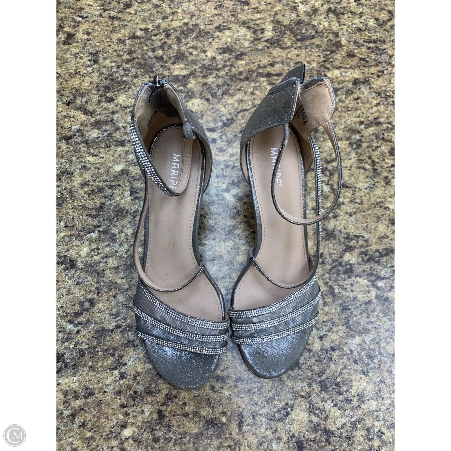 Sandals Flats By Fashion Nova In Blue Denim, Size: 9.5