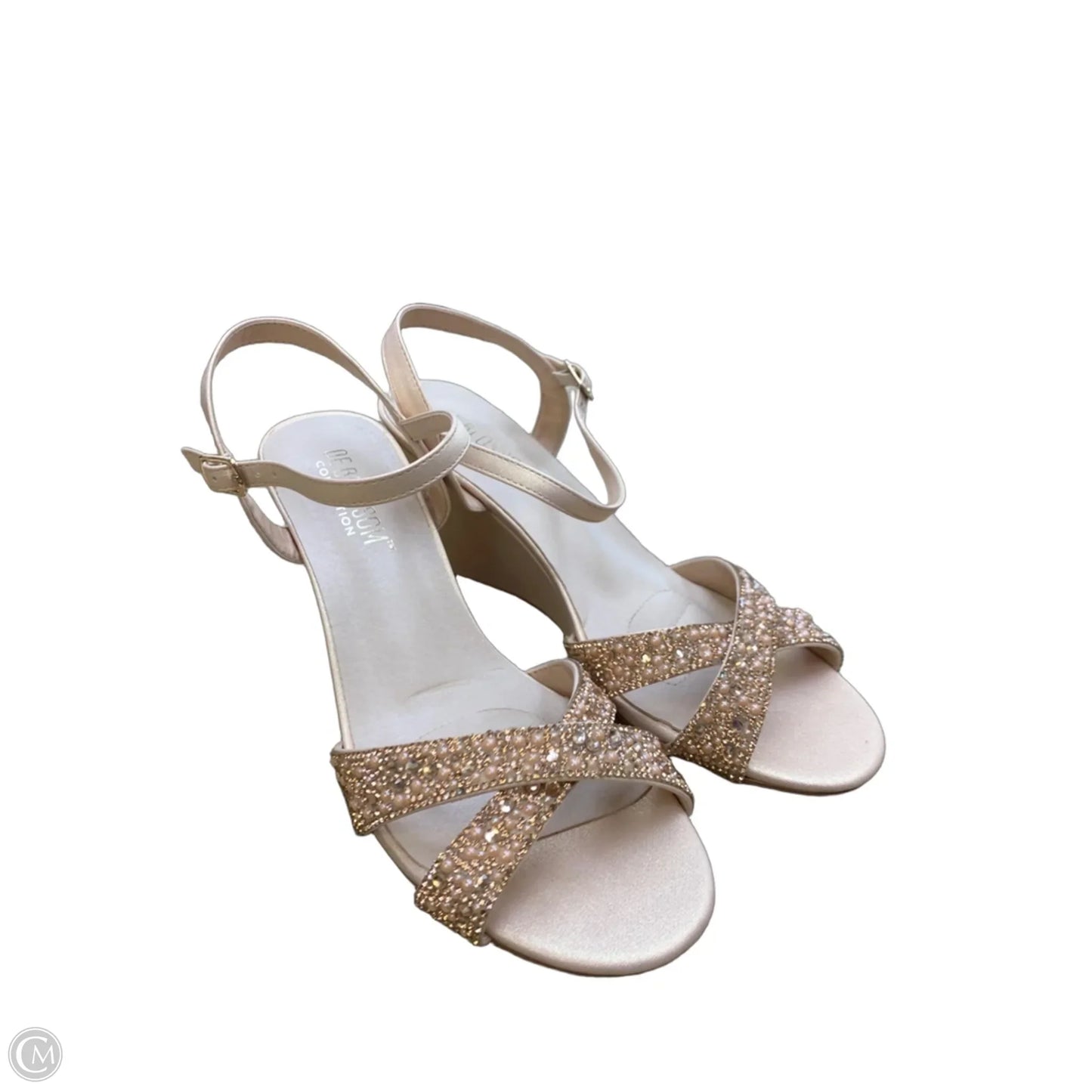 Sandals Heels Wedge By Cmf In Pink, Size: 10