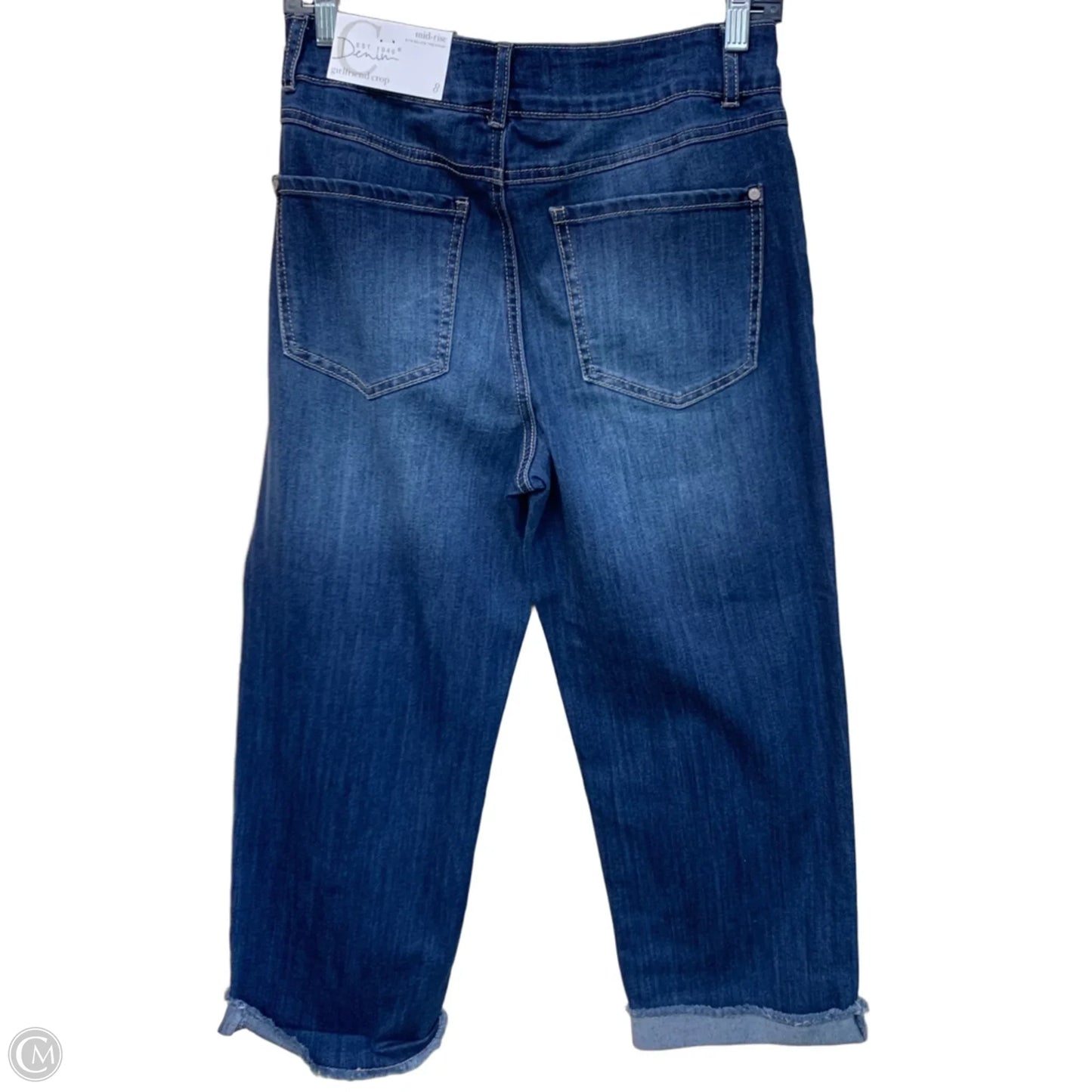 Jeans Cropped By Cato In Blue Denim, Size: 8