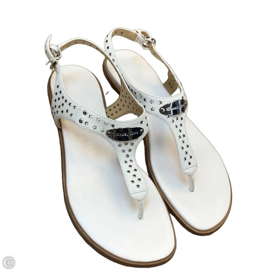 Sandals Flats By Michael By Michael Kors In White, Size: 10