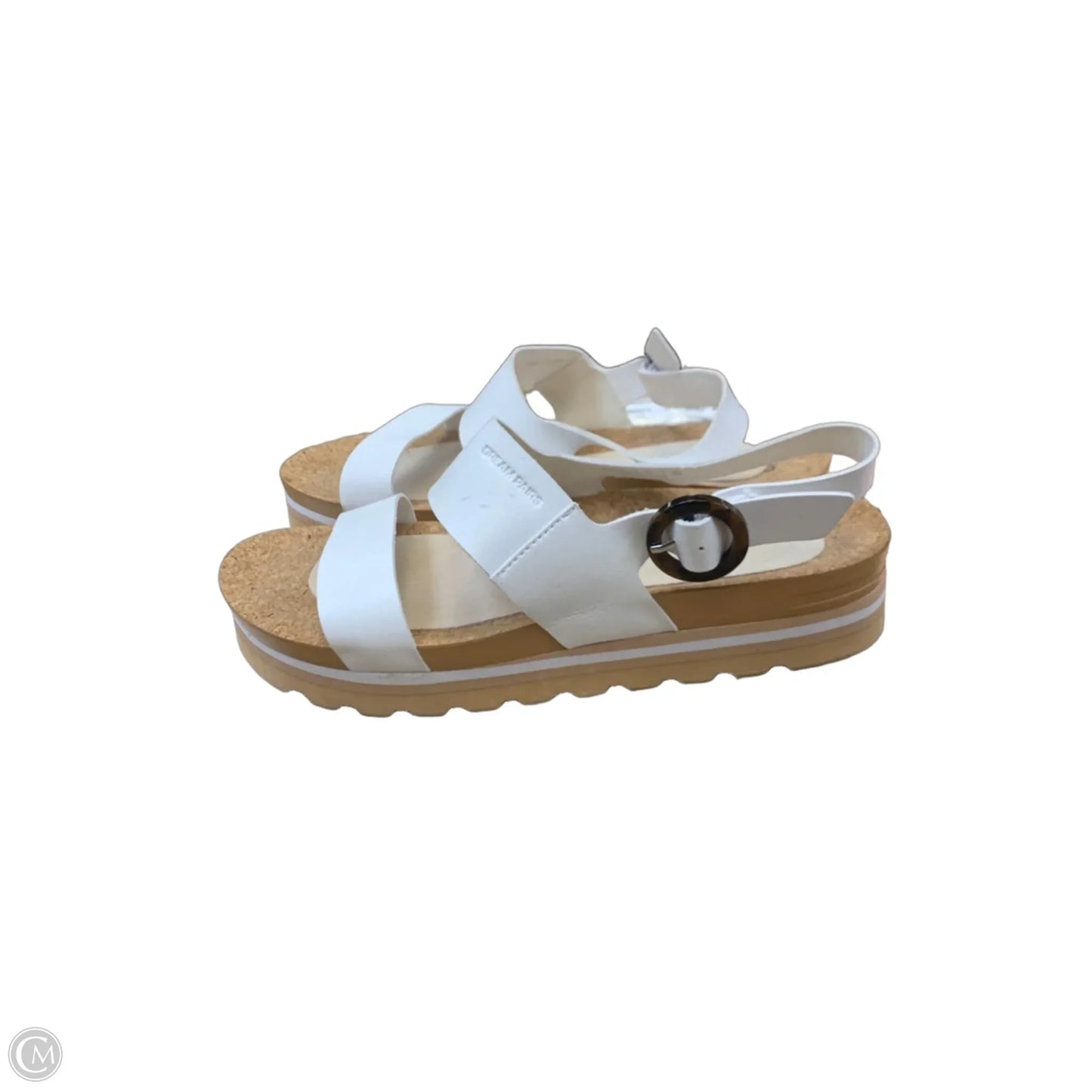 Sandals Heels Platform By Dream Pairs In White, Size: 11
