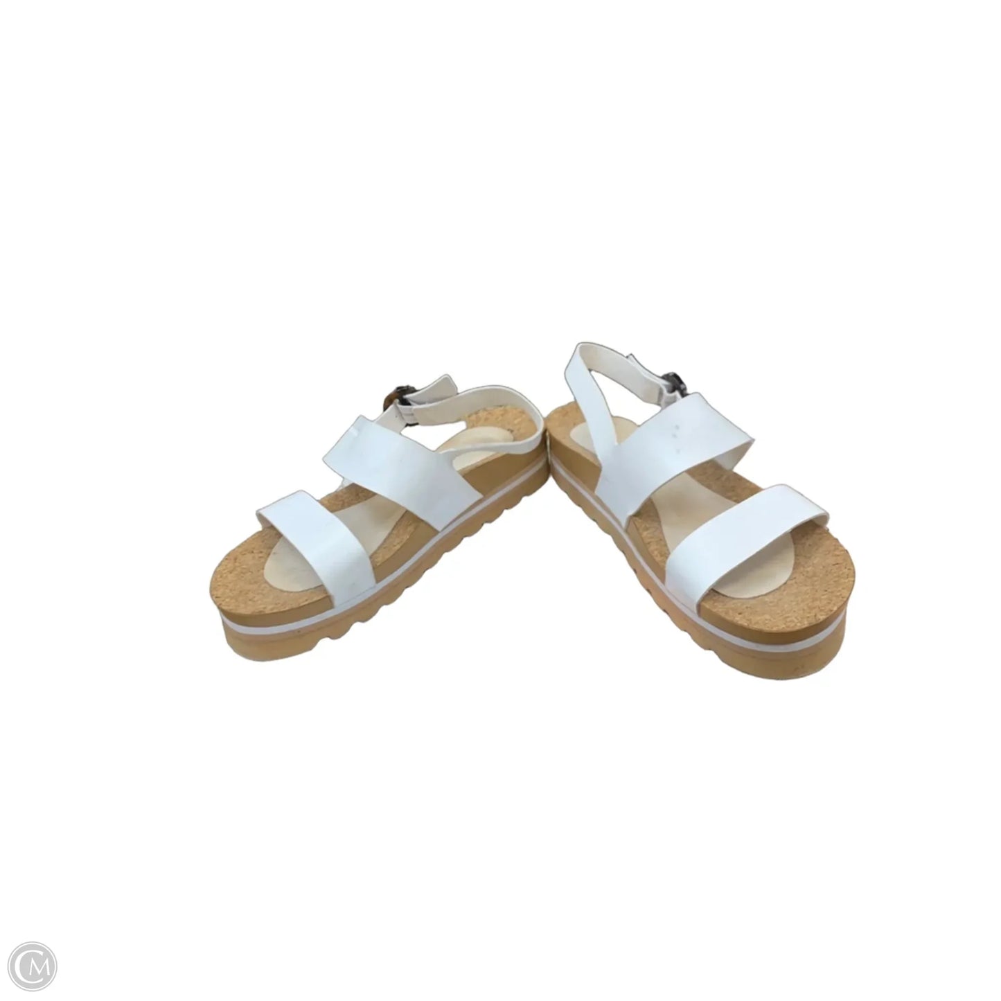 Sandals Heels Platform By Dream Pairs In White, Size: 11