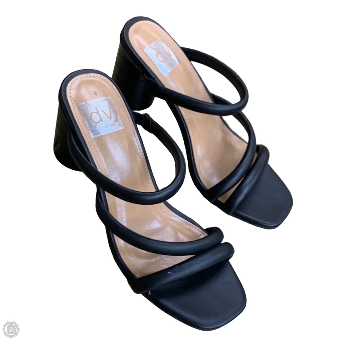 Sandals Heels Block By Dolce Vita In Black, Size: 7.5