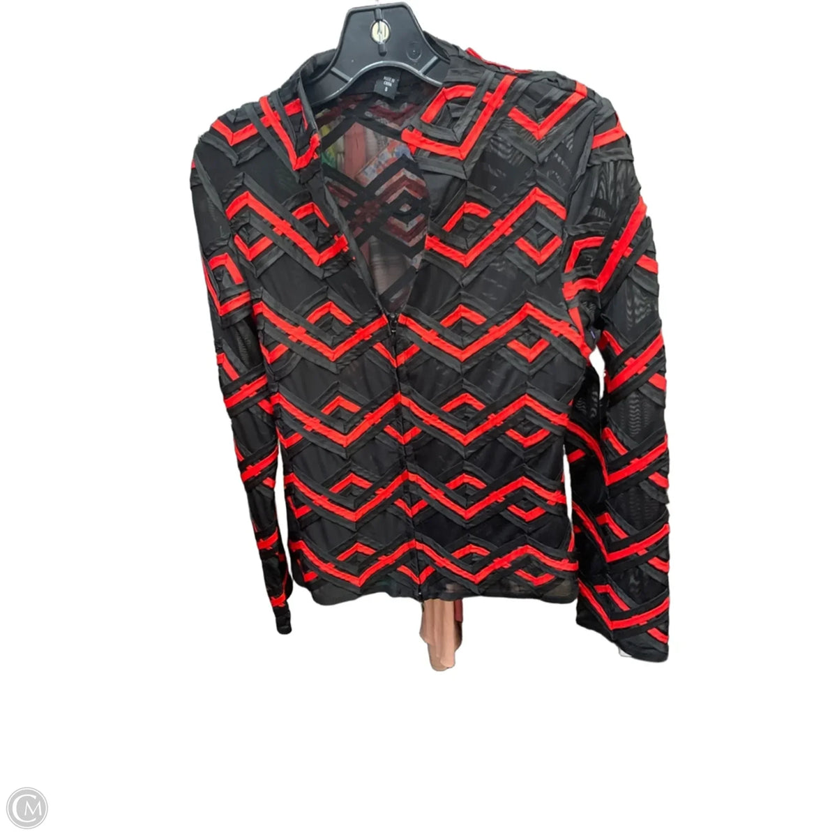 Jacket Other By Cmf In Black & Red, Size: S