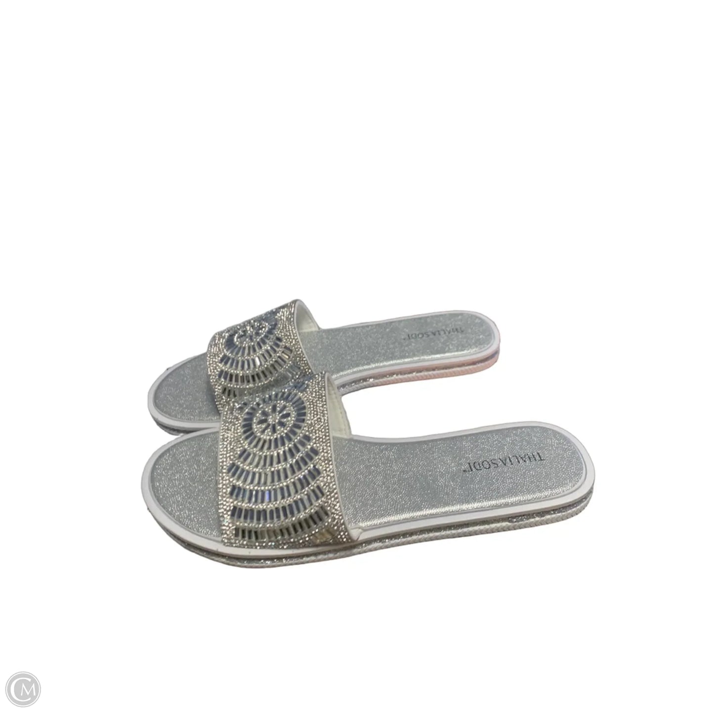 Sandals Flats By Thalia Sodi In Silver, Size: 11