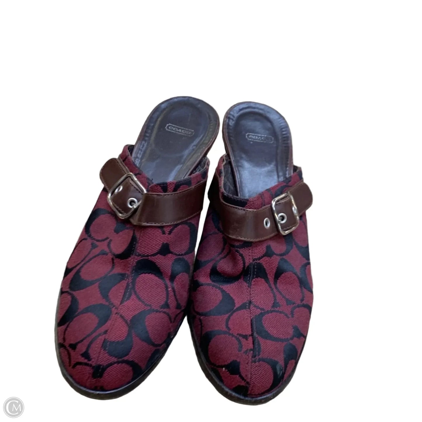 Shoes Designer By Coach In Maroon, Size: 8.5