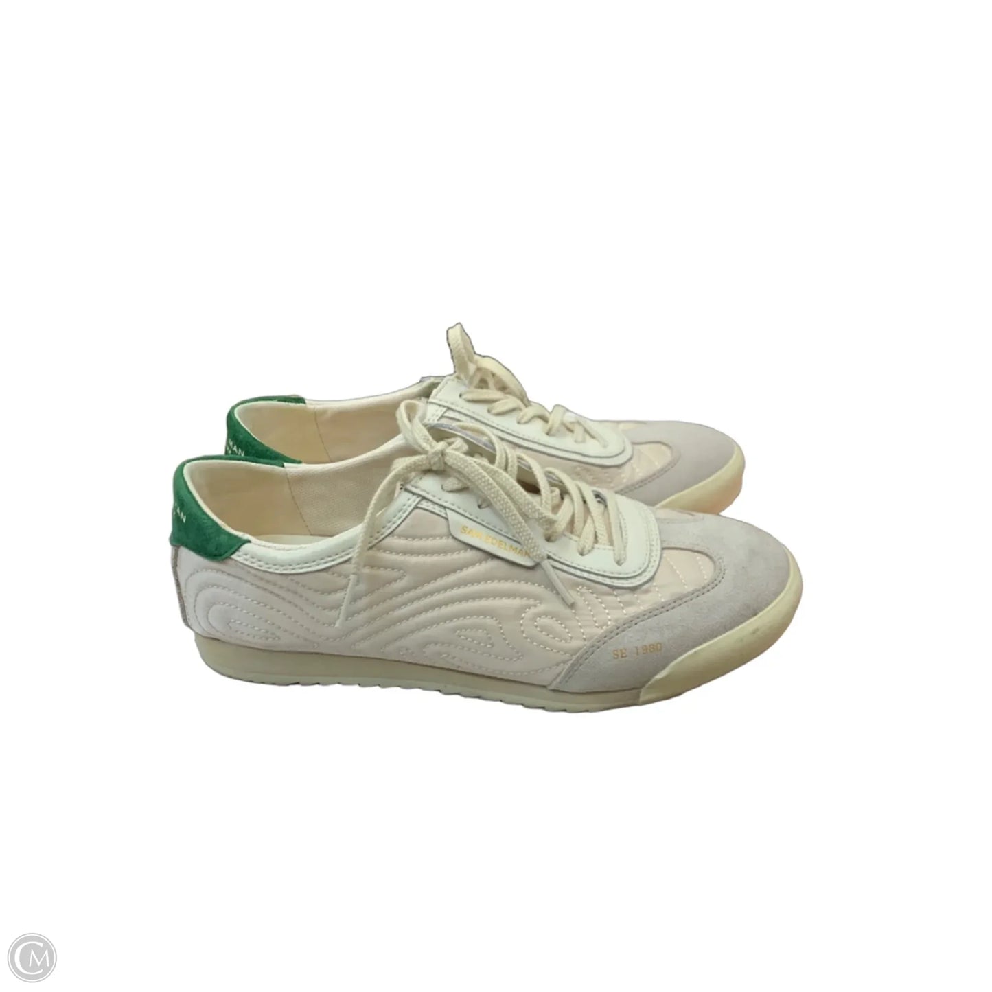 Shoes Sneakers By Sam Edelman In Cream & Green, Size: 8