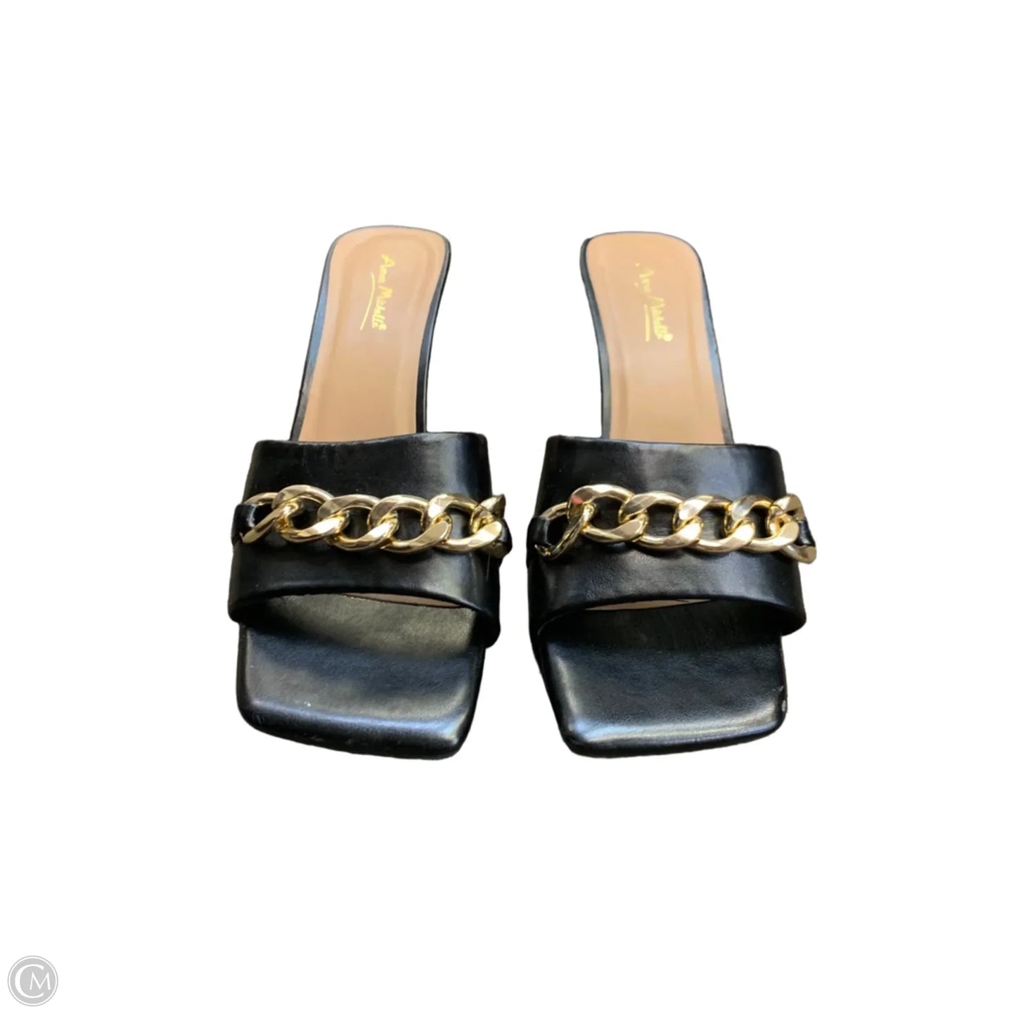 Sandals Heels Kitten By Anne Michelle In Black, Size: 10