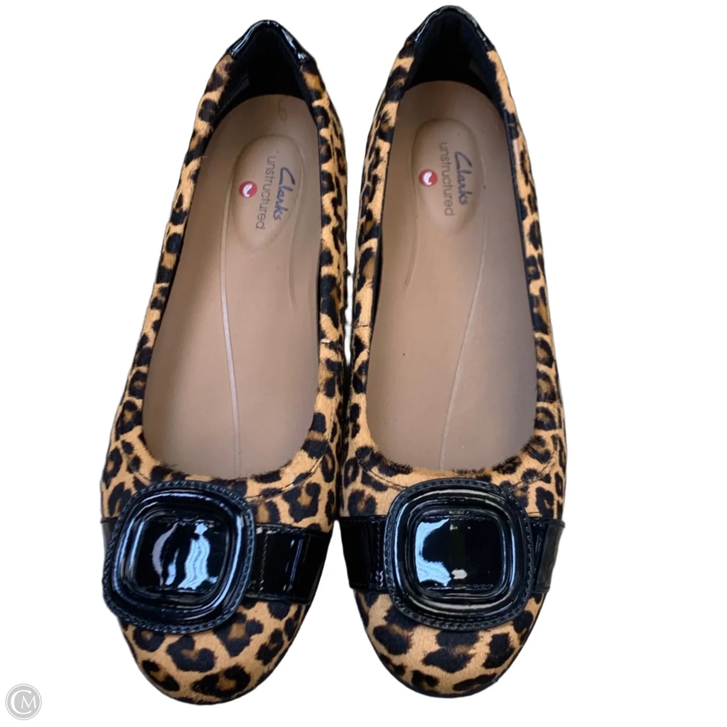 Shoes Flats By Clarks In Animal Print, Size: 7.5