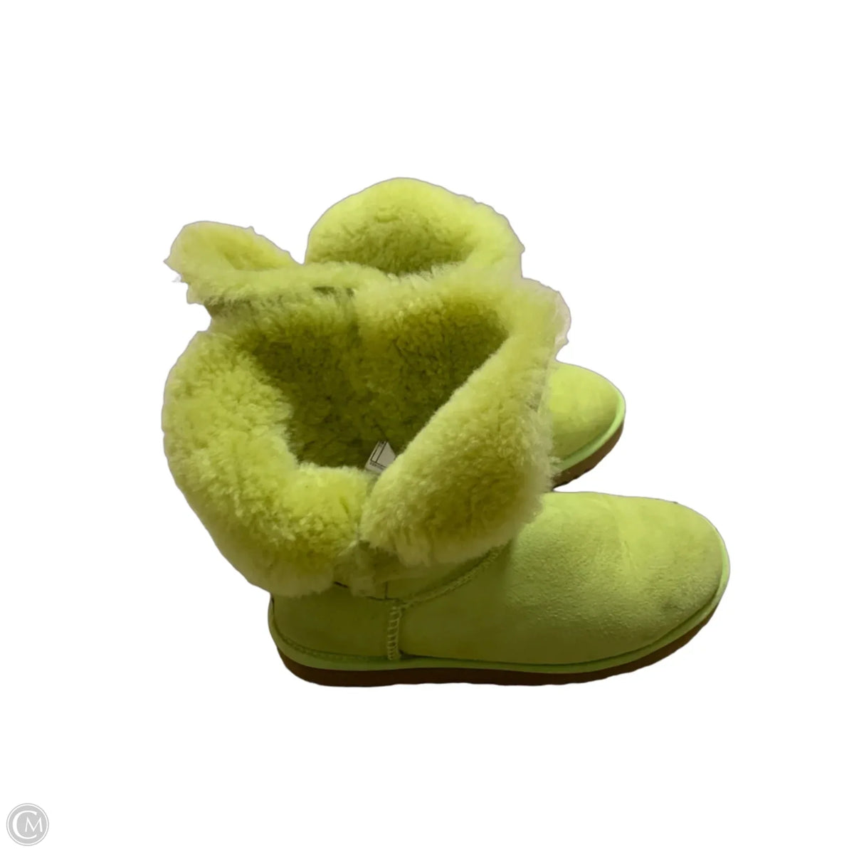 Boots Designer By Ugg In Chartreuse, Size: 8