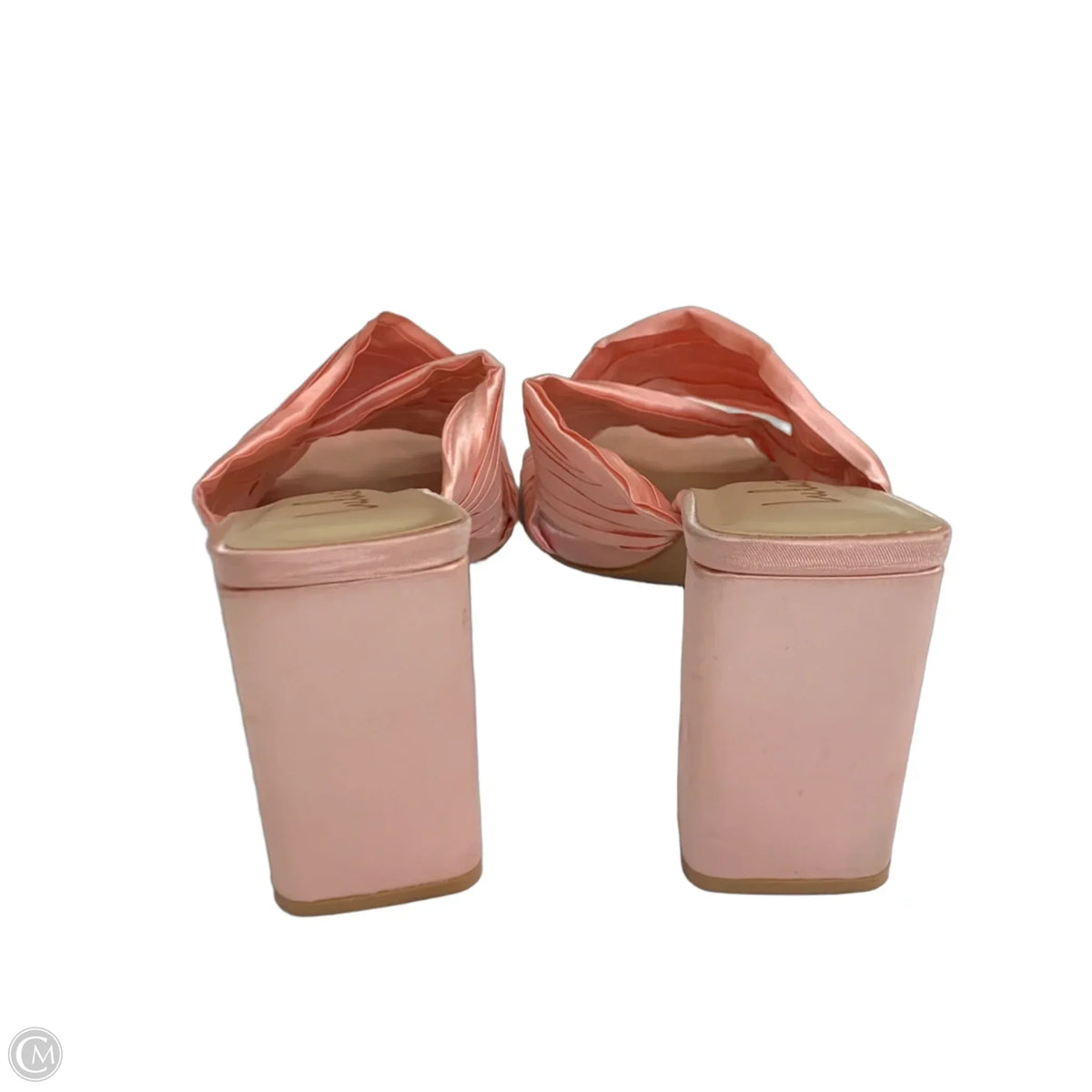 Sandals Heels Block By Lulus In Pink, Size: 11