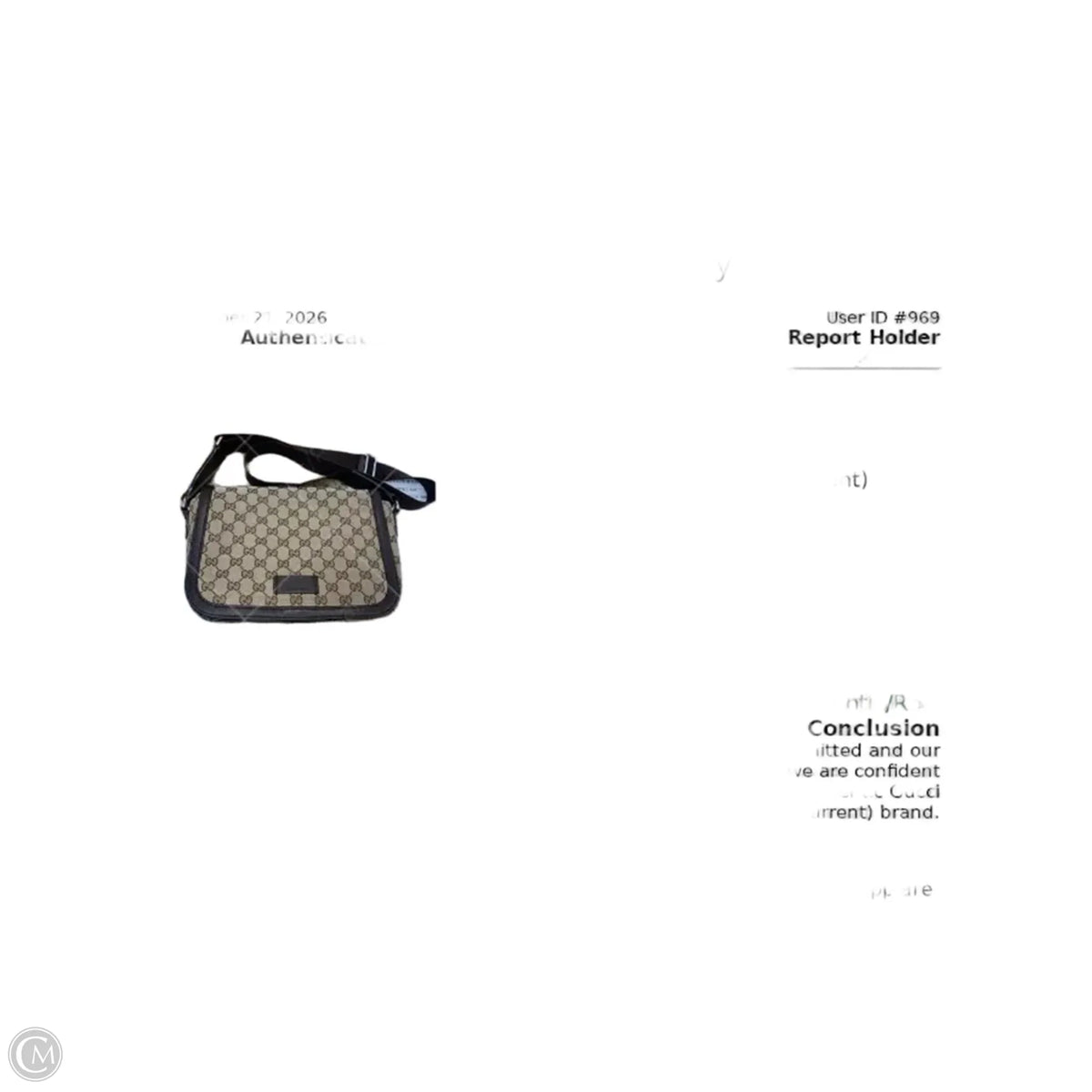 Crossbody Luxury Designer By Gucci, Size: Medium