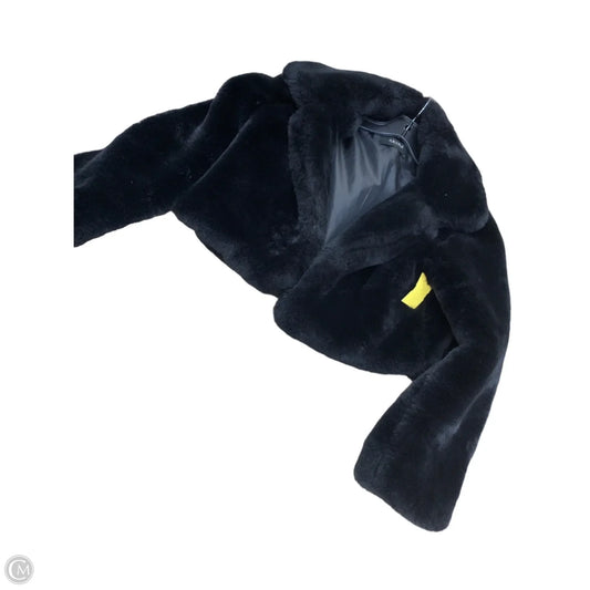 Coat Faux Fur & Sherpa By Akira In Black, Size: M
