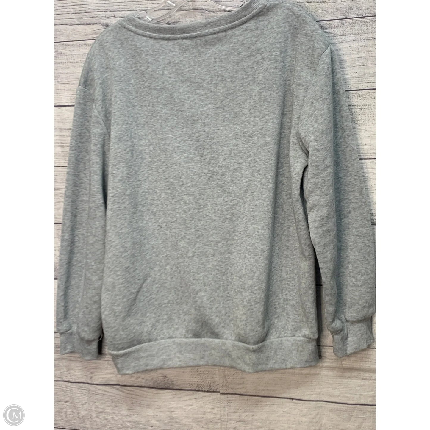 Athletic Sweatshirt Hoodie By Cmf In Grey, Size: M