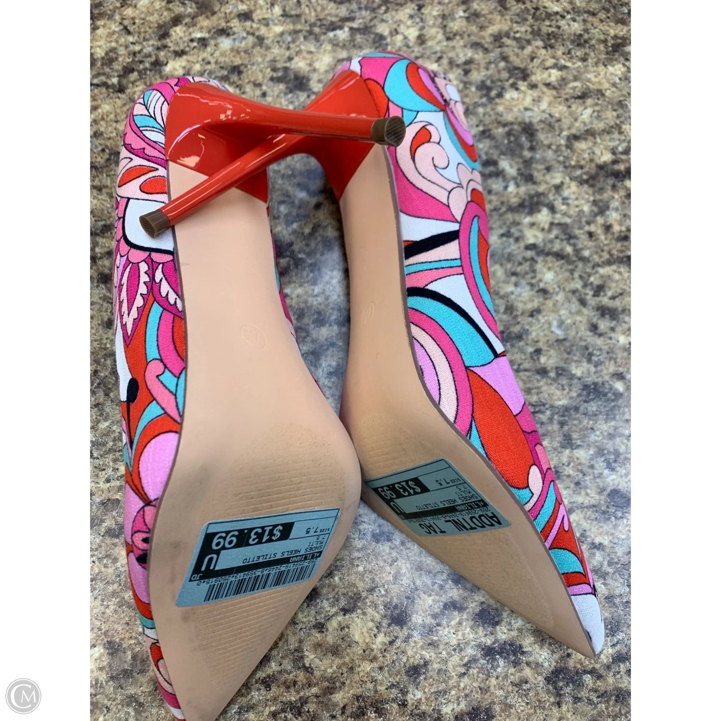 Shoes Heels Stiletto By Liliana In Multi-colored, Size: 7.5