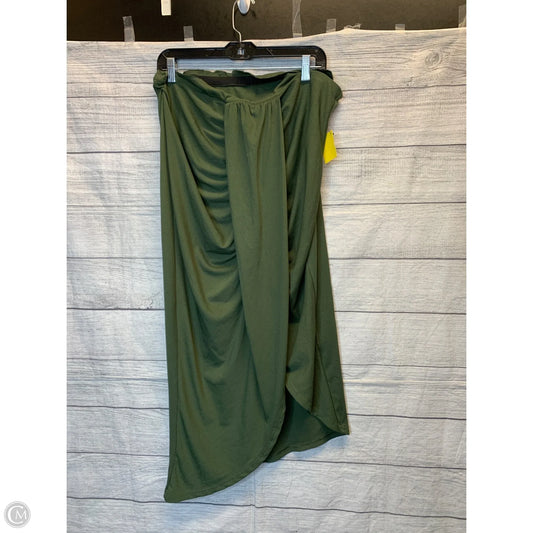 Skirt Midi By Cider In Green, Size: 1x