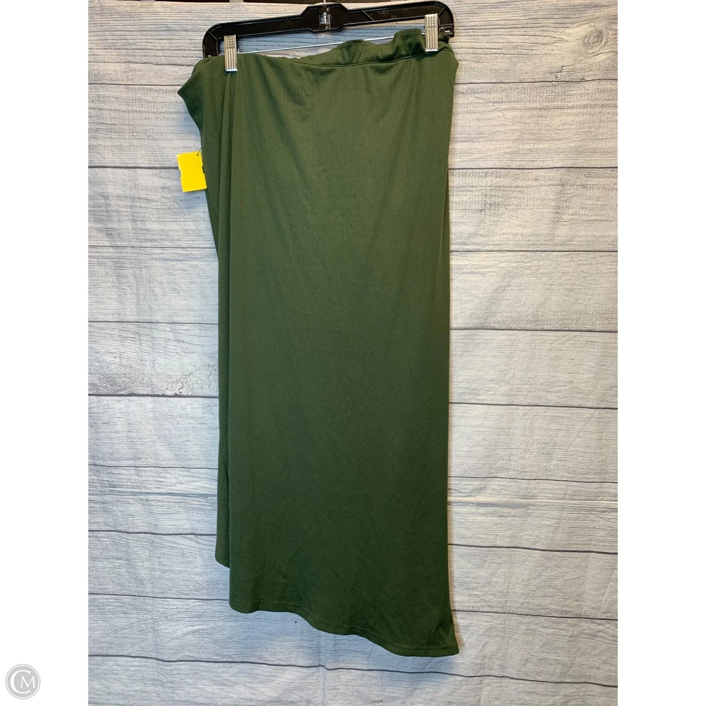 Skirt Midi By Cider In Green, Size: 1x