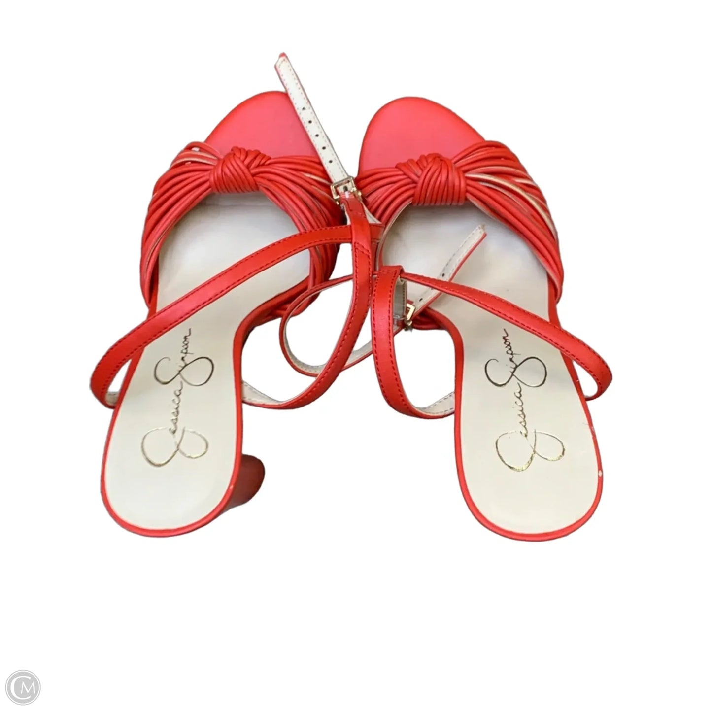 Sandals Heels Platform By Jessica Simpson In Red, Size: 7.5