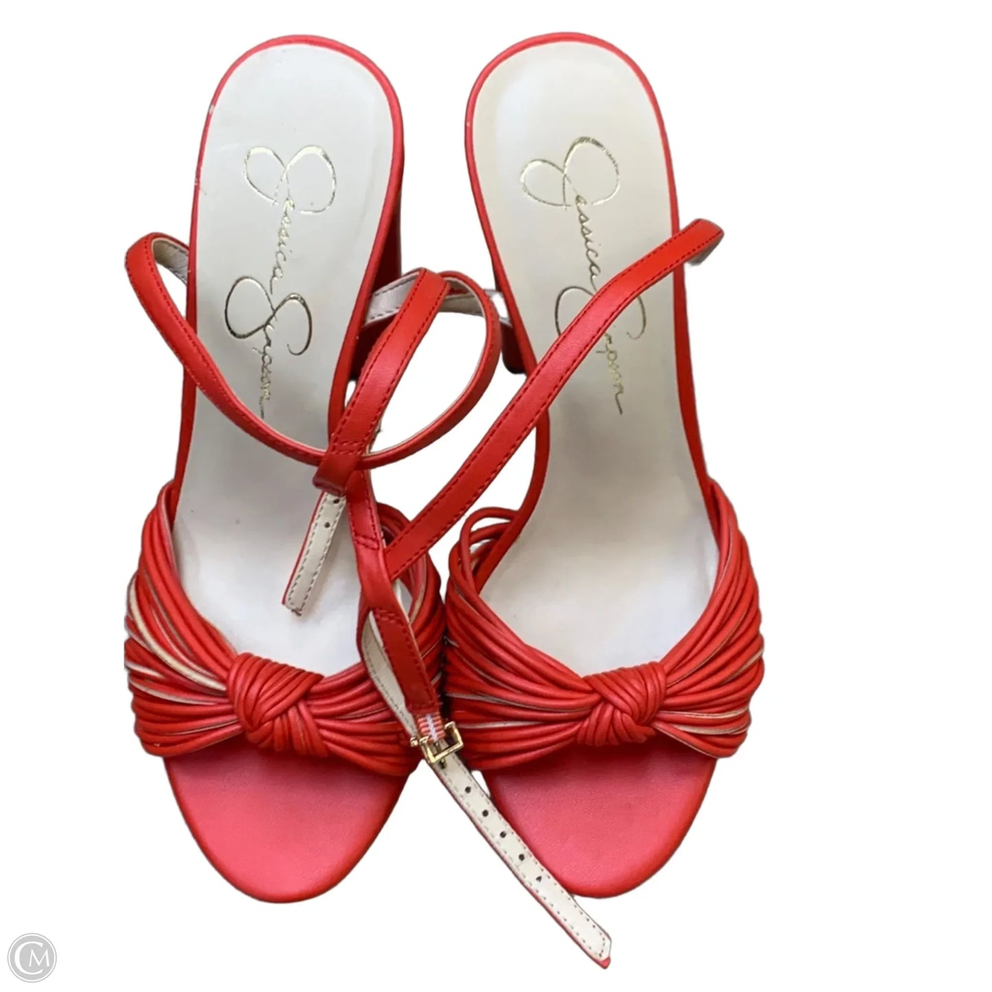 Sandals Heels Platform By Jessica Simpson In Red, Size: 7.5