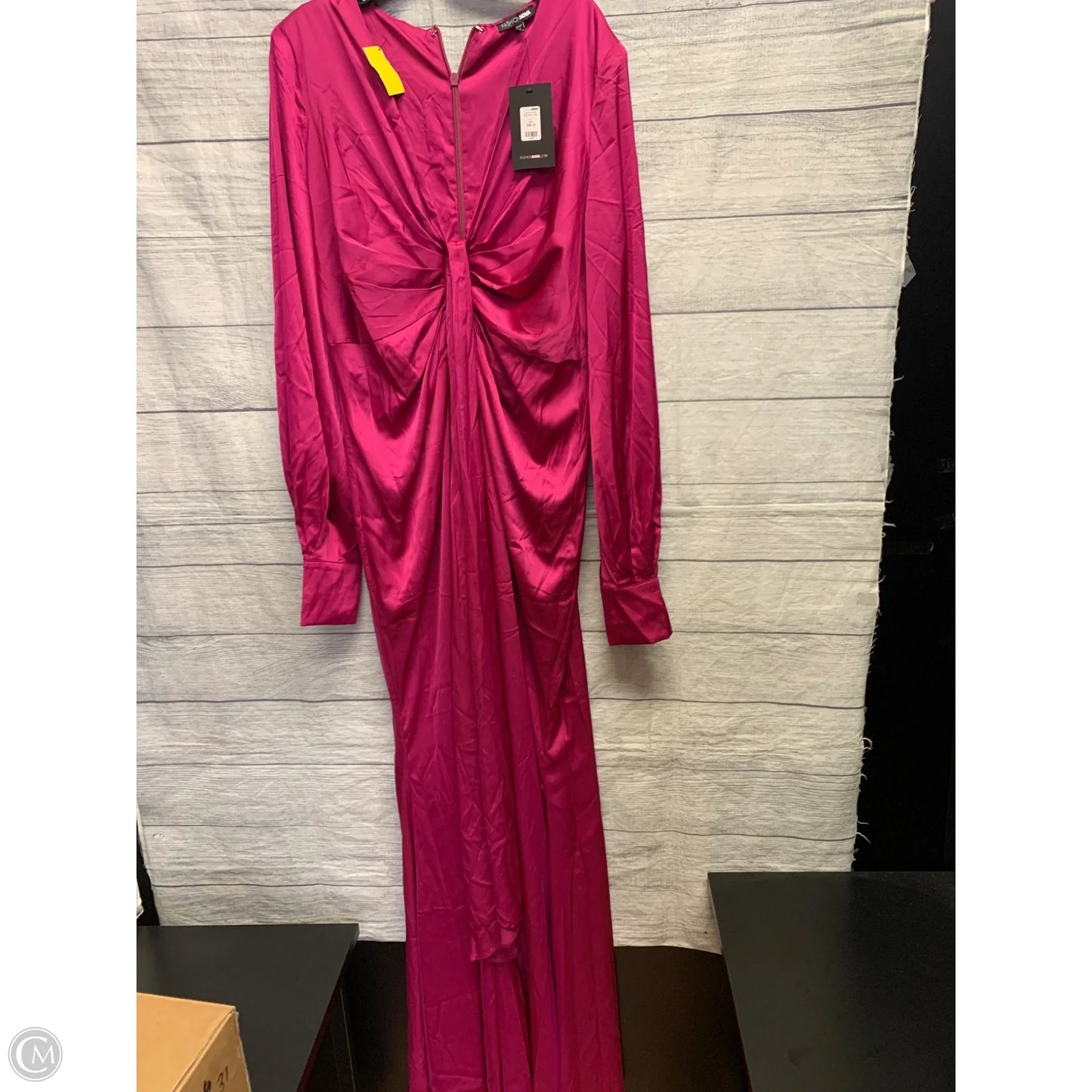 Dress Party Long By Fashion Nova In Pink, Size: 1x