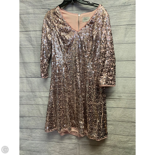 Dress Party Midi By Eliza J In Pink, Size: 12