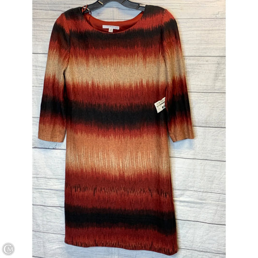 Dress Casual Midi By Studio 1 In Black & Red, Size: 2p