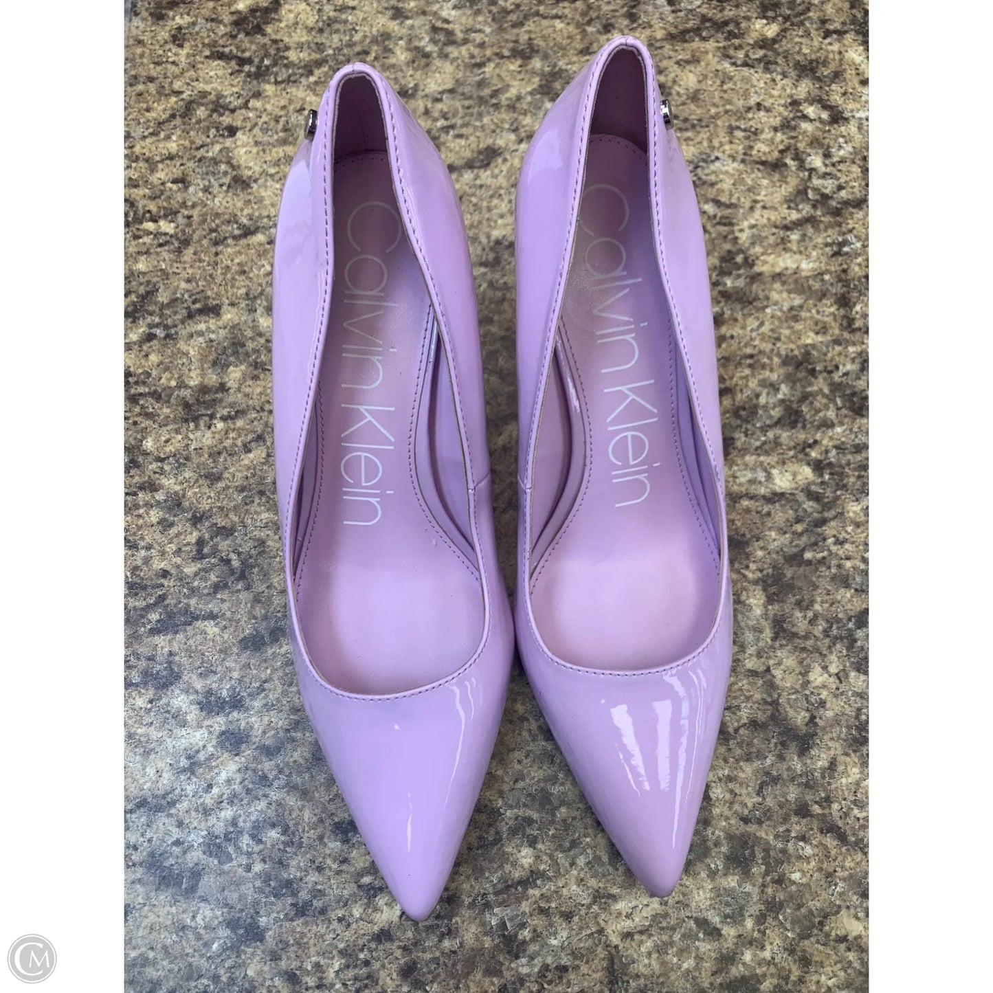 Shoes Heels Kitten By Calvin Klein In Purple, Size: 9