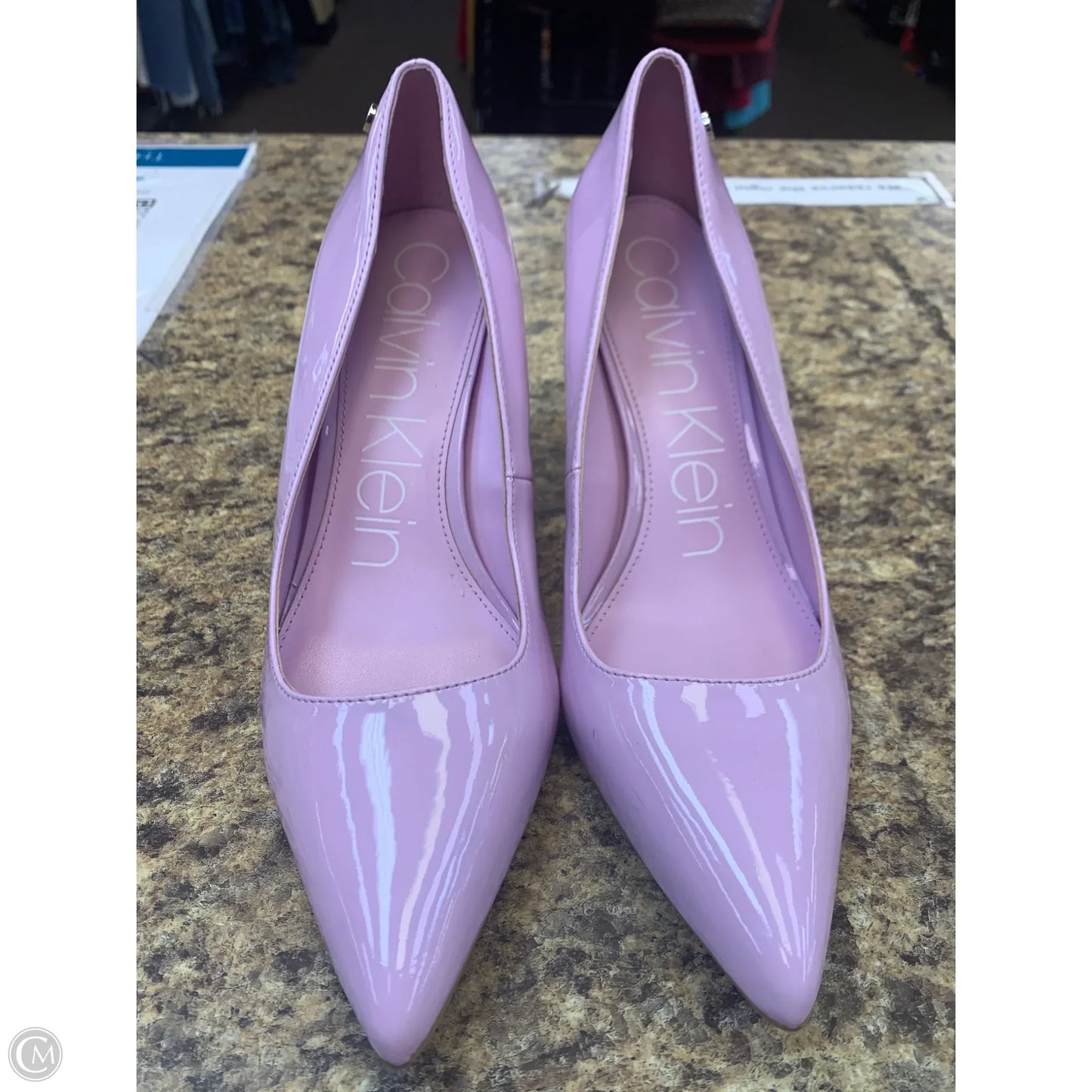 Shoes Heels Kitten By Calvin Klein In Purple, Size: 9