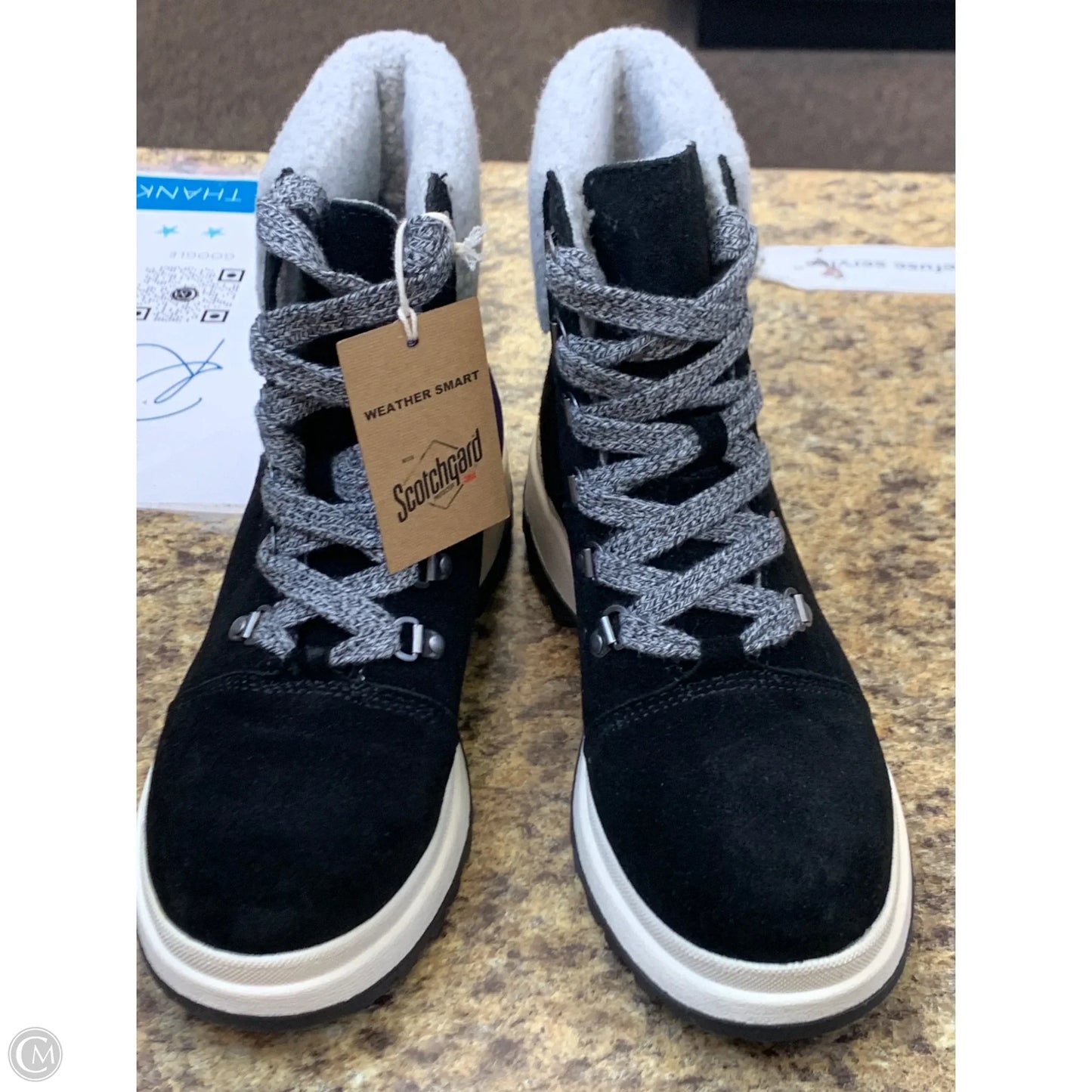 Boots Snow By White Mountain In Black & Grey, Size: 8.5