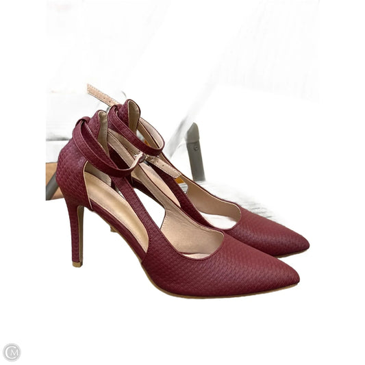 Shoes Heels Stiletto By Cmf In Maroon, Size: 11
