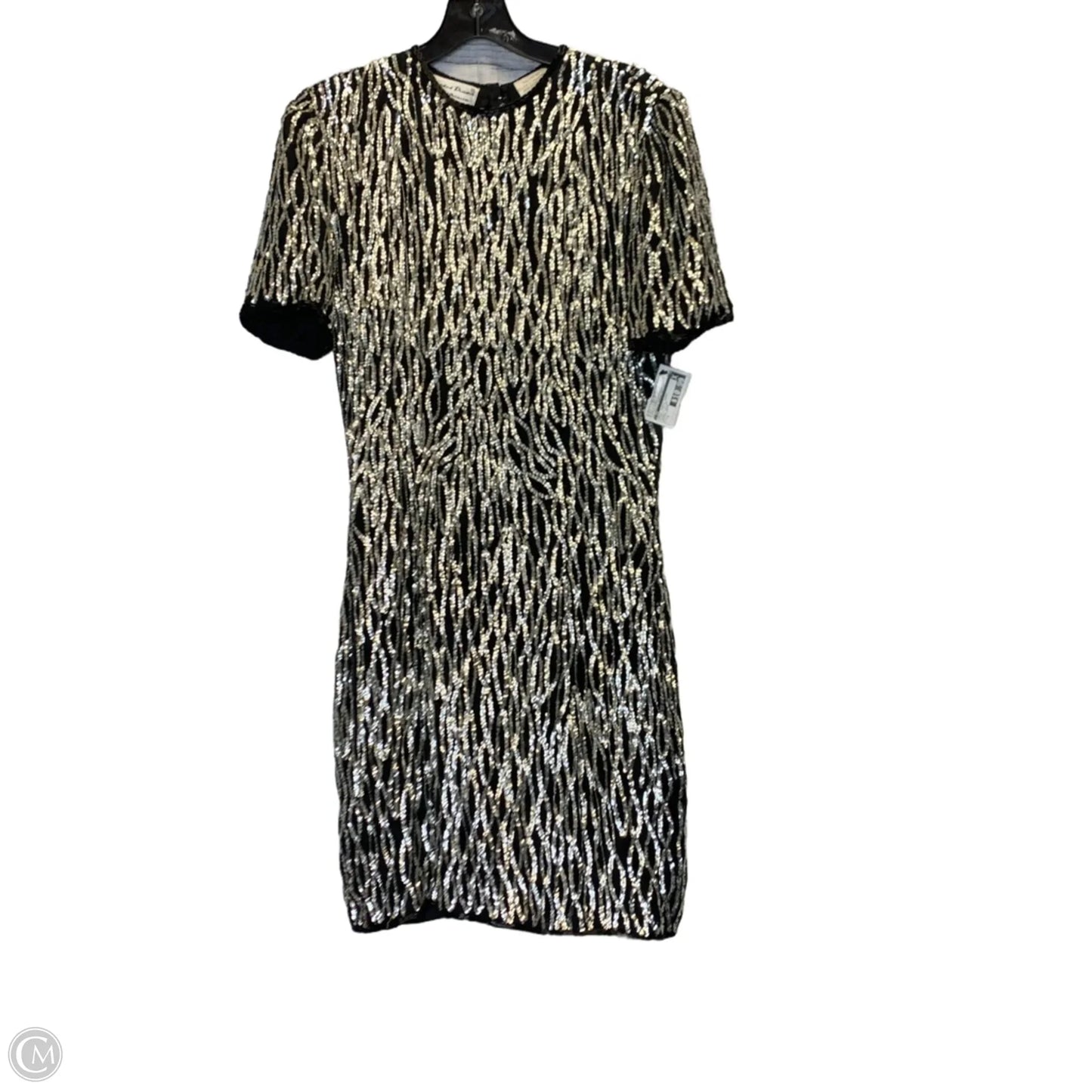 Dress Party Short By Cmf In Black & Silver, Size: S