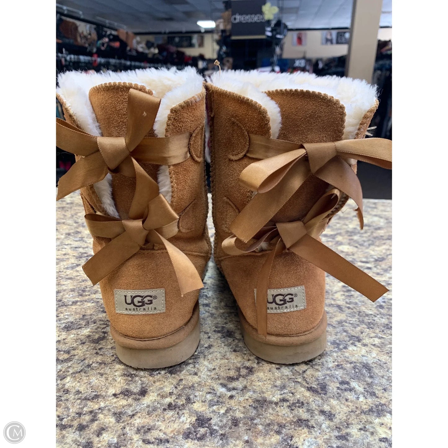 Boots Designer By Ugg In Tan, Size: 6.5