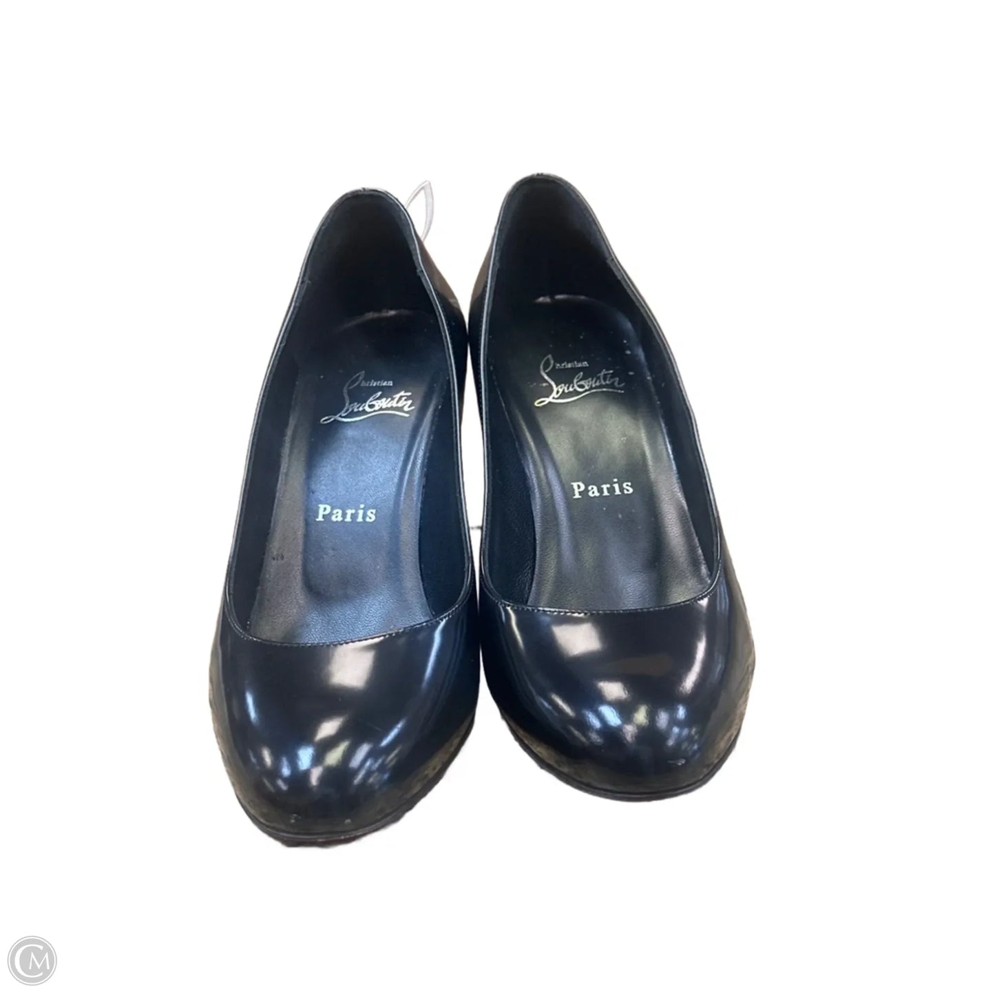 Shoes Luxury Designer By Christian Louboutin In Black, Size: 8