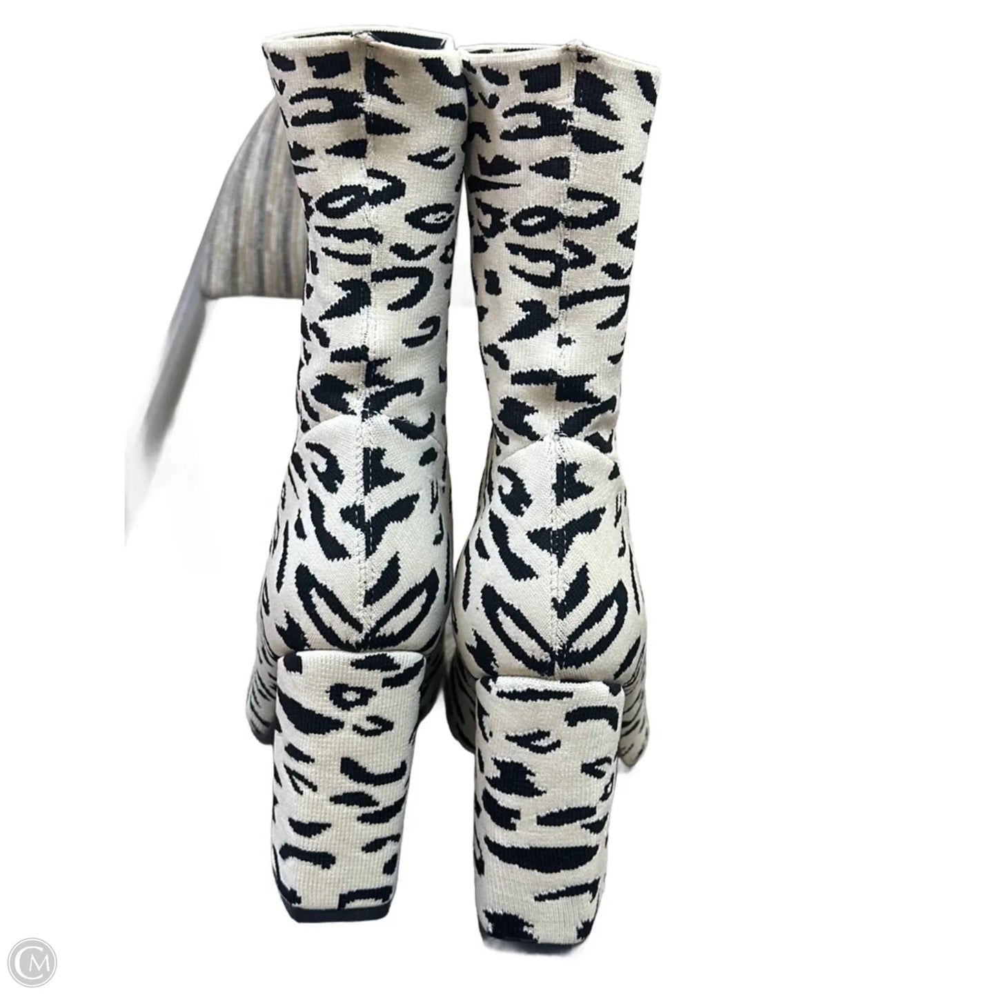 Boots Ankle Heels By Azalea Wang In Animal Print, Size: 11