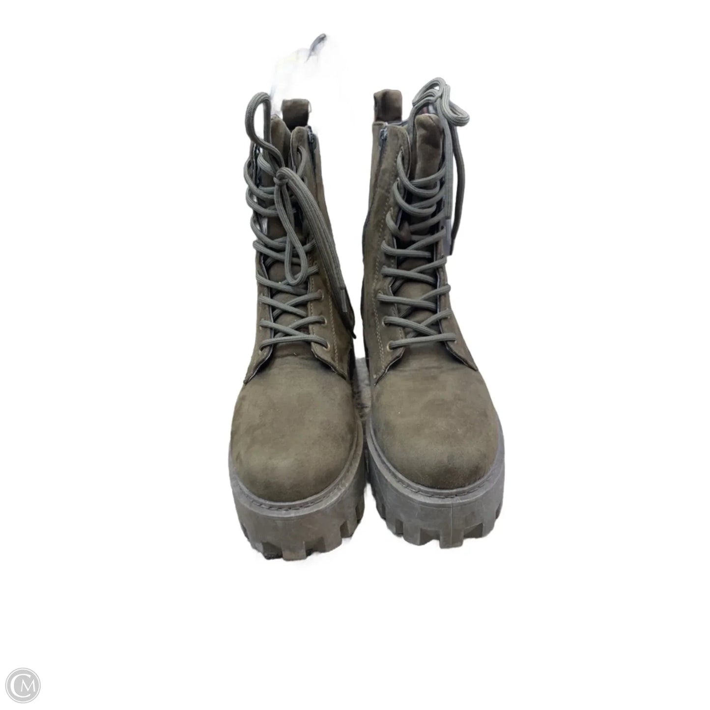 Boots Combat By Rouge In Green, Size: 11