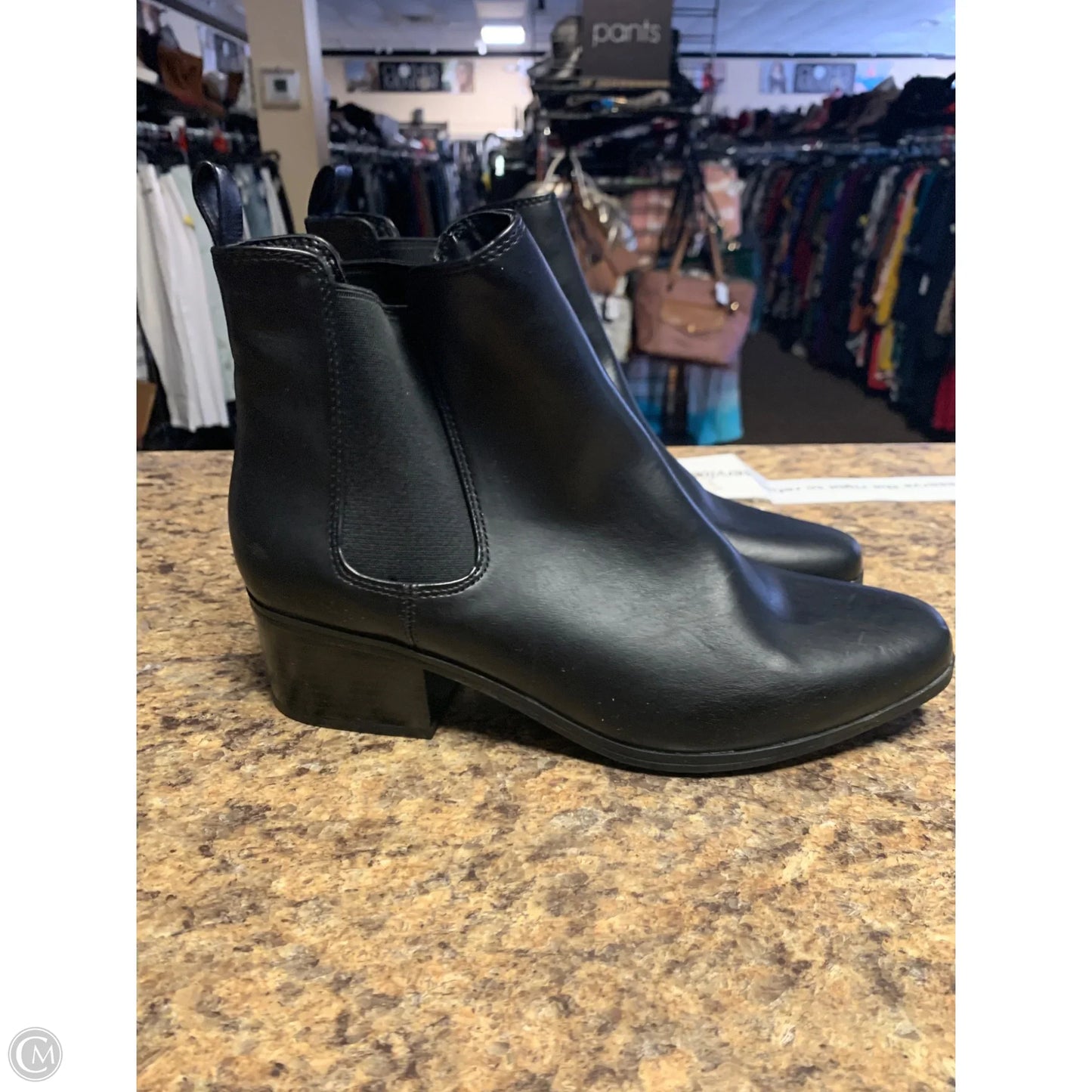 Boots Ankle Flats By A New Day In Black, Size: 9.5