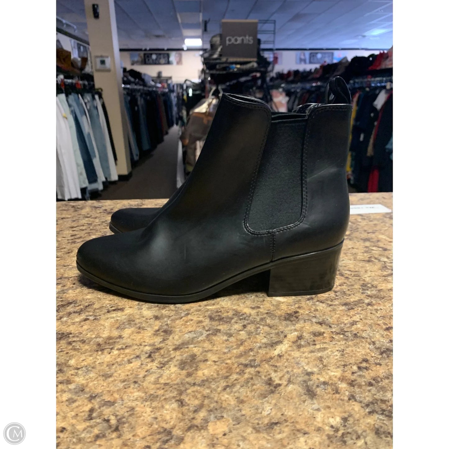 Boots Ankle Flats By A New Day In Black, Size: 9.5