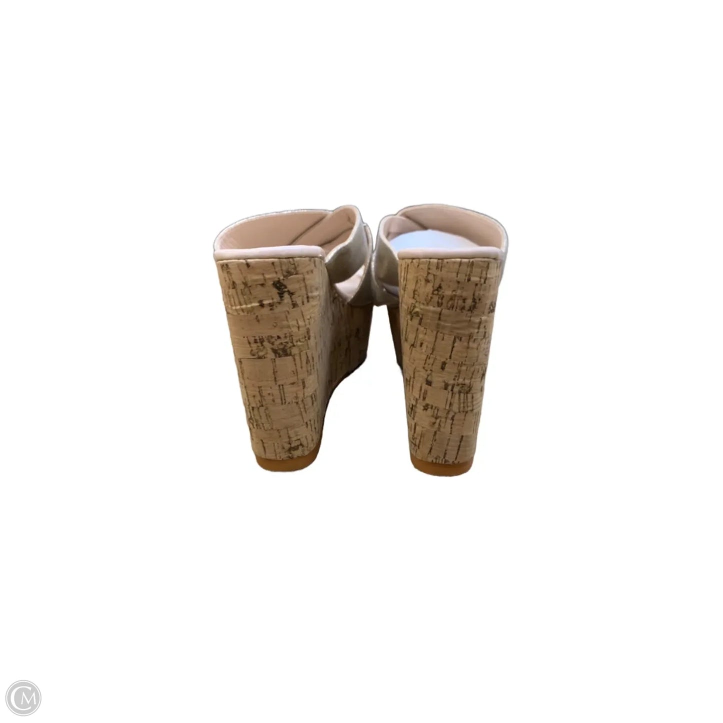 Sandals Heels Wedge By Cmf In Pink, Size: 5