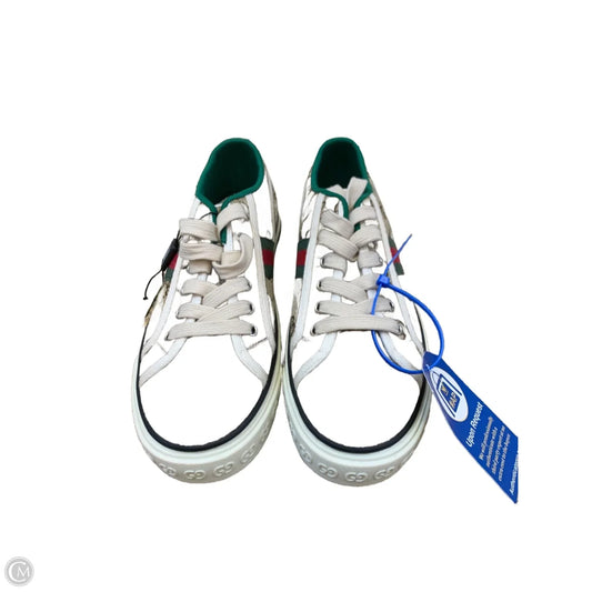 Shoes Luxury Designer By Gucci In Brown, Size: 9.5